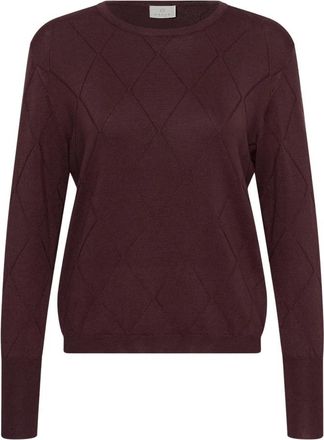 Kaffe Truien & Vesten, Dames, Bruin, XS, Trui met ronde hals
