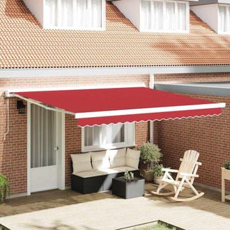 vidaXL Tela De Recambio Para Toldo Rojo 400 X 300 Cm Lona Vidaxl