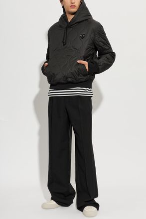 Comme Des Gar&ccedil;ons Comme Des Gar&ccedil;ons Play Padded Jacket With Logo Patch, Mens, Black