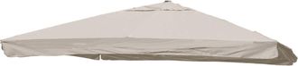 Hhg [nunca Usado] Funda De Repuesto Para La Sombrilla De Lujo Hhg-116 Con Solapa, Funda Para Sombrilla, 3 X 3 M (&oslash; 4,24 M), Poli&eacute;ster, Gris Crema