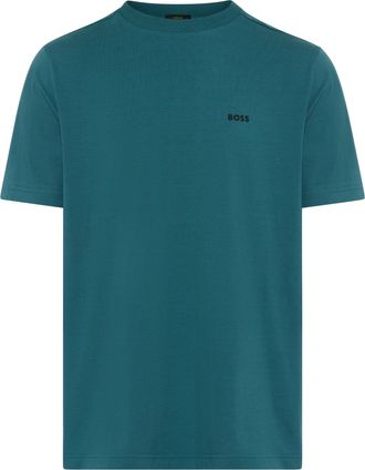 Boss Green by Hugo Boss Rundhalsshirt BOSS GREEN Tee, Herren, Gr. 4XL, open gr&uuml;n356, Single Jersey, Obermaterial: 95% Baumwolle, 5% Elasthan, regular fit h&uuml;ftlang, Rundhals, 