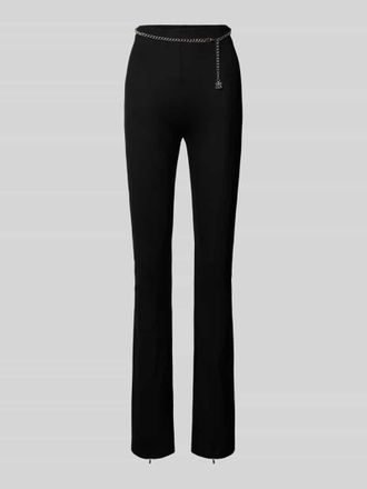 HUGO BOSS Stoffhose aus Viskose mit G&uuml;rtel Modell Norinda in Black, Gr&ouml;&szlig;e XL