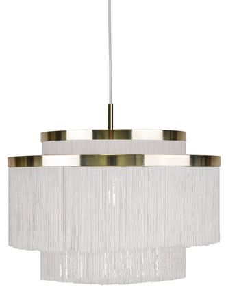 Globen Lighting Pendellampe Frans &oslash; 52/ H 39 cm - Weiss