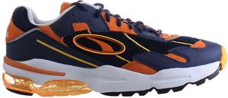 Puma Cell Ultra OG Navy Blue Jaffa Orange Lace Up Mens Trainers 370765 02