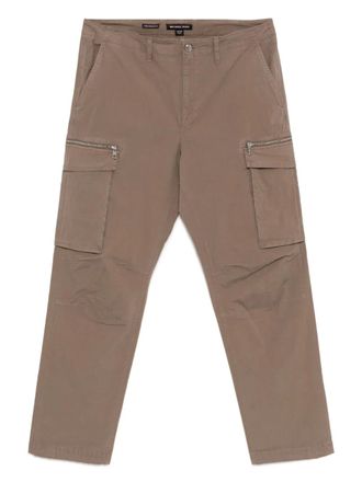 Michael Kors poplin cargo trousers - men - Cotton/Elastane - 30/32 - Brown