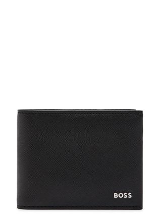 BOSS Boss Northon Saffiano Leather Wallet - Black - One Size