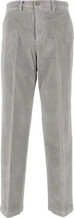 BRIGLIA 1949 Broeken, Heren, Grijs, XS, Rechte broek