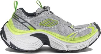 Balenciaga Zilveren Sneakers voor Moderne Levensstijl - Heren - Sneakers - Veelkleurig - 43 EU - Polyester - Schoenen