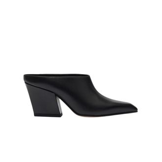 Scarosso Holly Sabot - Dames - Muiltjes - Zwart - 35 EU - Leer - Schoenen