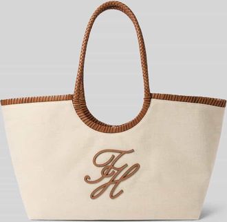Tommy Hilfiger Shopper aus reinem Leinen in Sand, Gr&ouml;&szlig;e 1