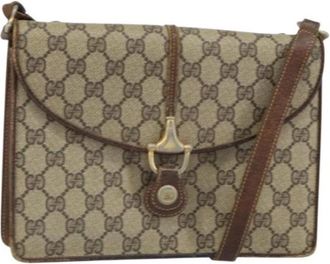 Gucci Pre-owned Plastic Cross Body Bag - Dames - Vintage Schoudertas - Beige - ONE Size - Vintage