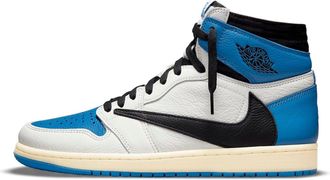 Nike Jordan Air Jordan 1 Retro High x Fragment Design x Travis Scott Sail Black Military Blue DH3227-105