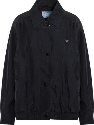 Prada Jassen, Dames, Blauw, M, Giubbotto