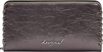Desigual Fiona Tiny Zip Capsule Portemonnee - Dames - Portefeuilles - Bruin - ONE Size - Accessoires