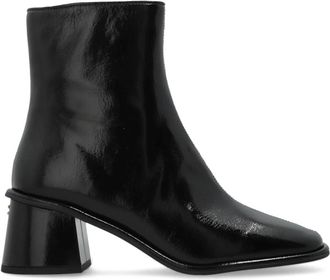 Coach Gigi enkellaarsjes met hak - Dames - Laarzen met Hak - Zwart - 36 EU - Leer - Schoenen