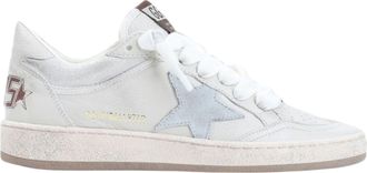Golden Goose Grey Leather Ballstar Sneakers
