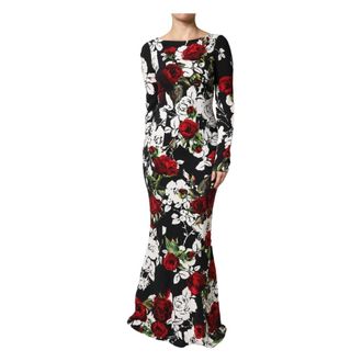 Dolce & Gabbana Floral Viscose Bodycon Long Gown Dress - female - Dolce & Gabbana - Gowns - Multicolor - M - Dresses