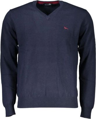 Harmont & Blaine V-neck Truien - Heren - V-hals truien - Blauw - M - Katoen - Truien & Vesten