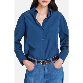 TWP J.D. Cotton Shirt in Blue Wing Teal at Nordstrom Rack, Size Medium