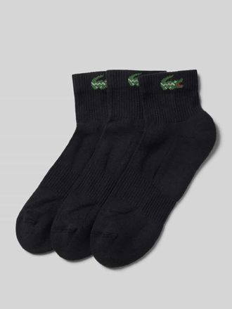 Lacoste Socken aus Baumwoll-Mix im 3er-Pack in Black, Gr&ouml;&szlig;e 39/42