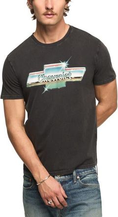 Lucky Brand Chevrolet Chrome Cotton Graphic T-Shirt in Caviar at Nordstrom, Size Xx-Large