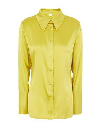 8 by YOOX STRETCH SILK-SATIN SHIRT