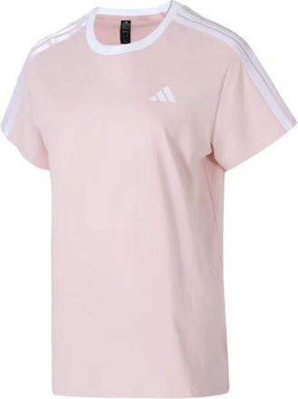 adidas (WMNS) adidas Boyfriend T-Shirt Asia Sizing Pink White JY7614