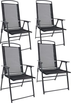 ebuy24 Vcm Set De 4 Silla De Jard&iacute;n Dimensiones De La Silla Aprox. Al. 105 X An. 61 X T. 56 Cm Hochlehner Tejido De Malla Estirada Garantiza Una Sentada C&oacute;mo