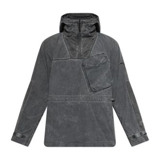 Stone Island Jassen, Heren, Grijs, 2Xl, Hooded Jacket