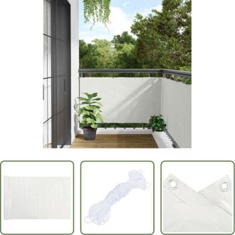 vidaXL Schermo per privacy - Paravento da Balcone Bianco 700x120 cm in PVC