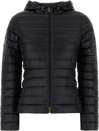 Moncler Black Quilted Hood Jacket