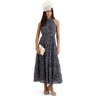Phase Eight Nita Navy Spot Maxi at Nordstrom, Size 10