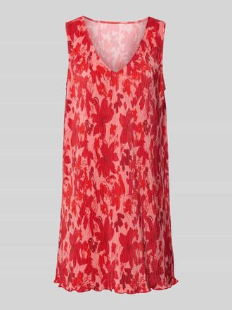 Pieces Flie&szlig;endes Freizeitkleid mit Allover-Muster in Rot Melange, Gr&ouml;&szlig;e XL