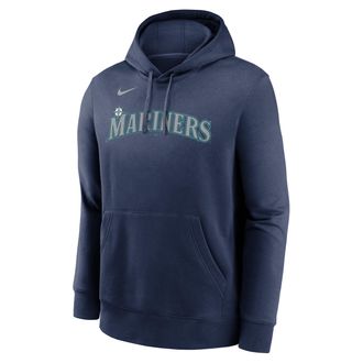 Nike Julio Rodr&iacute;guez Seattle Mariners Club Nike Mens MLB Pullover Hoodie in Blue | NKDK44BMV9-H2U