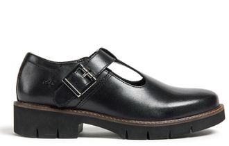 Pod Womens Kayla Senior Girls School Shoes - Black - Size UK 5.5