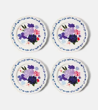 BITOSSI HOME Set di 4 piatti piani in porcellana