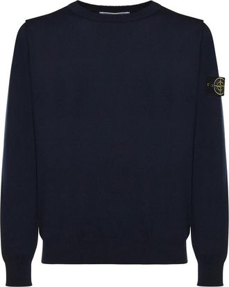 Stone Island Cotton Sweater With Logo