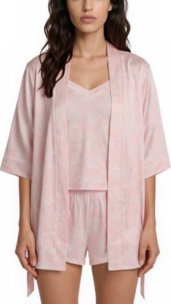Flora Nikrooz Martha Short Pajamas & Robe Set in Pink at Nordstrom, Size X-Small