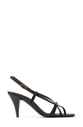 Versace Medusa Cage Slingback Sandal in Black-Gold at Nordstrom, Size 11Us