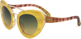 Linda Farrow ERDEM EDM9 C5 Womens Sunglasses Yellow Size 51