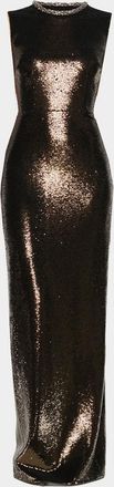 Roland Mouret Sequined Sleeveless Column Gown