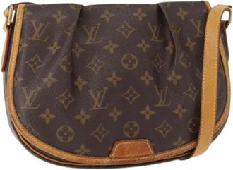 Louis Vuitton Pre-owned Cross Body Bags, female, Brown, Size: ONE SIZE Pre-owned Canvas Cross Body Bag