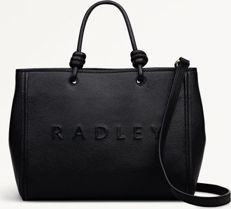 Radley London Black Medium Ziptop Grab Bag Ridgeway Gardens SS26 Radley London