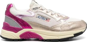 Autry Fuchsia Lace Up Sneakers