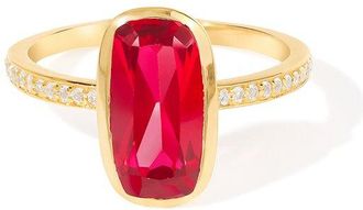 Tiramisu 14K Over Silver 2.28 Ct. Tw. Lab-Grown Gemstone Statement Ring