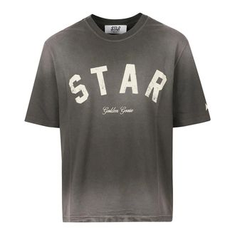 Golden Goose Tops, Heren, Grijs, S, Katoen, Star Relaxed Fit T-Shirt