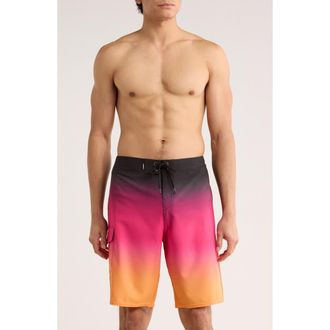 O'Neill Hyperfreak Divergent Water Resistant Swim Trunks in Fuchsia at Nordstrom Rack, Size 38