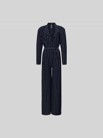 Norma Kamali Jumpsuit mit Reverskragen in Marine, Gr&ouml;&szlig;e L