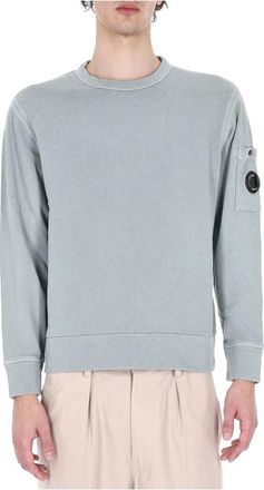 C.P. Company C.p. Company, Hoodies & sweatvesten, Heren, Grijs, L, Katoen, Maglia girocollo