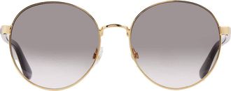 Frye 53848FCO710 Green Round Ladies Sunglasses 10260436.COM GLDGRN